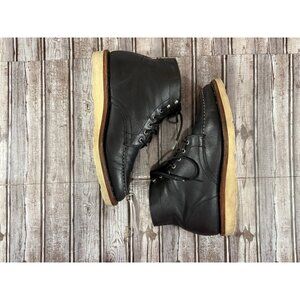 Thursday Boot Company Diplomat Leather Boots color black size 10 hand made